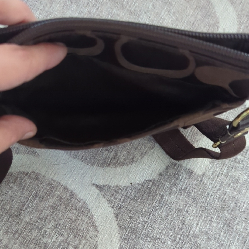 Brown Canvas Crossbody Bag Coach - Picture 7 of 7